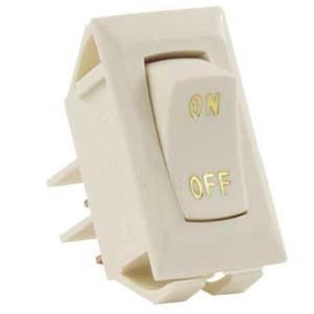 Jr Products 126115 12V On-Off Switch - Ivory J45-126115